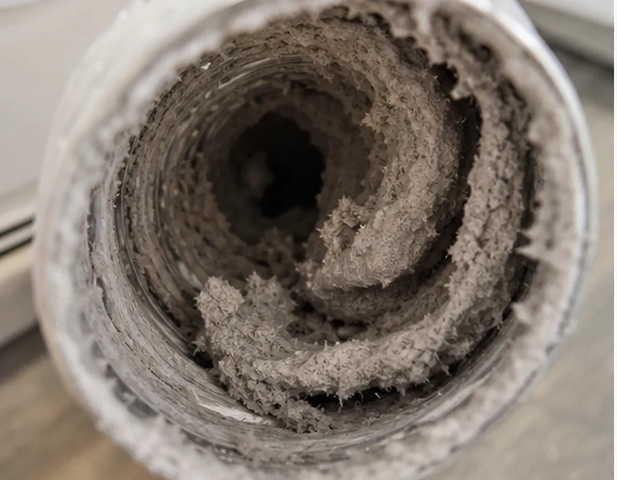 Dryer Vent Cleaning before service in Dickinson TX