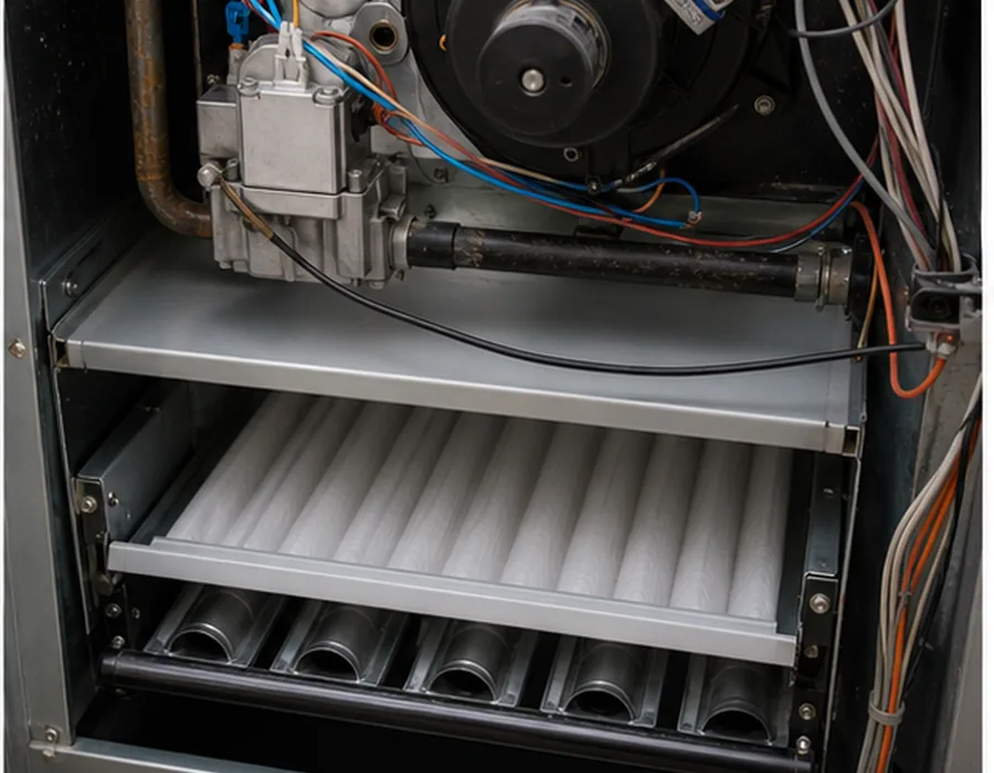 Furnace Cleaning after service in Dickinson TX